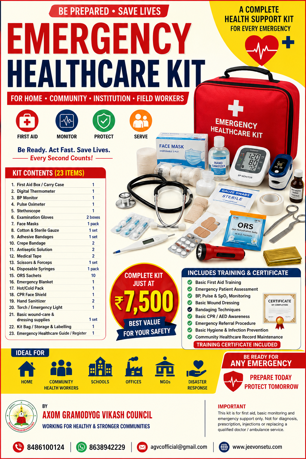 EMERGENCY HEALTHCARE KIT